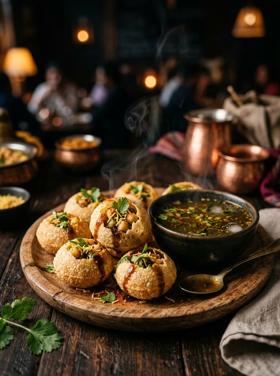 Kesar signature royal pani puri platter